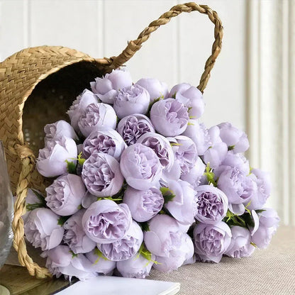 Wedding Bouquet Silk Peony Romantic 27 Bloom Flower Arrangement