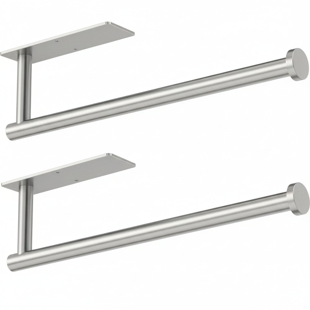 Paper Towel Holder Wall Mounted Rack Self Adhesive Drill
