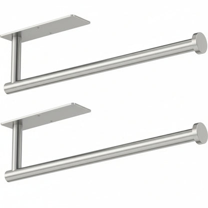 Paper Towel Holder Wall Mounted Rack Self Adhesive Drill