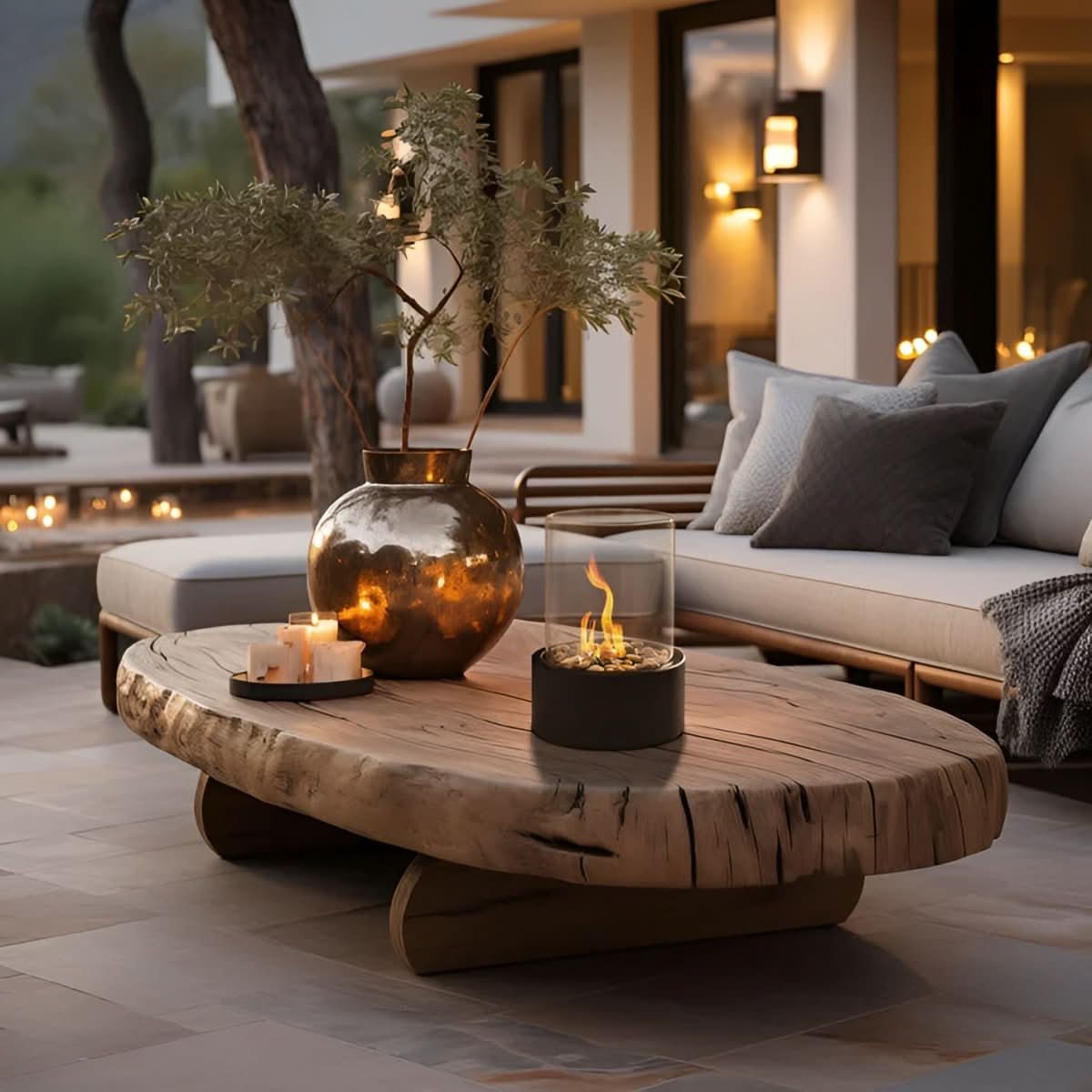 Tabletop Fireplace Bio Ethanol Smokeless Indoor Outdoor