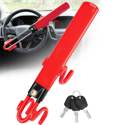 Steering Wheel Lock Heavy Duty Steel Anti Theft Car Security Bar