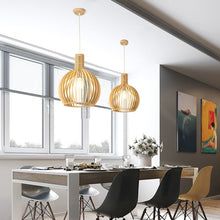 Wooden Pendant Light | Handcrafted Hanging Lamp