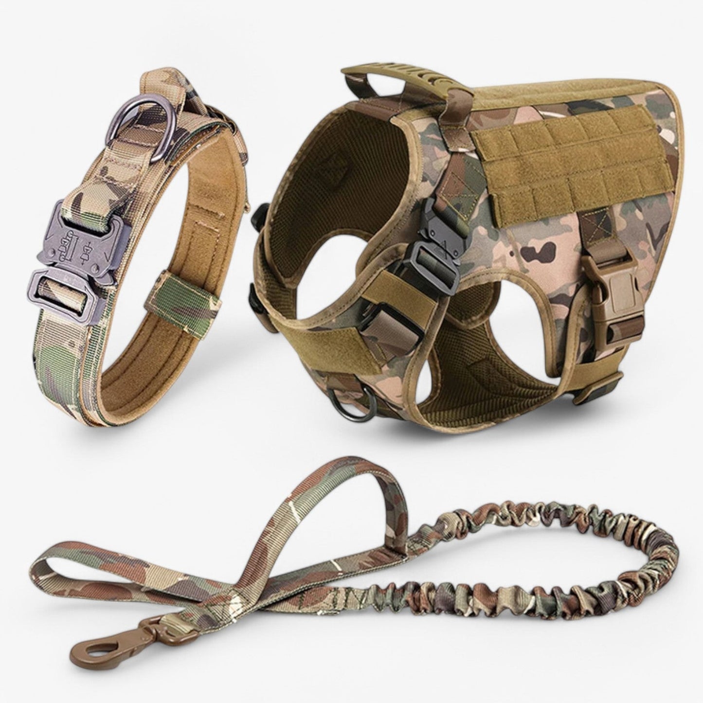 Dog Harness Tactical Vest Adjustable Nylon Training Control
