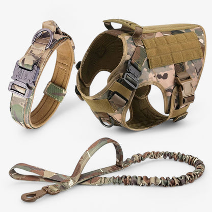 Dog Harness Tactical Vest Adjustable Nylon Training Control