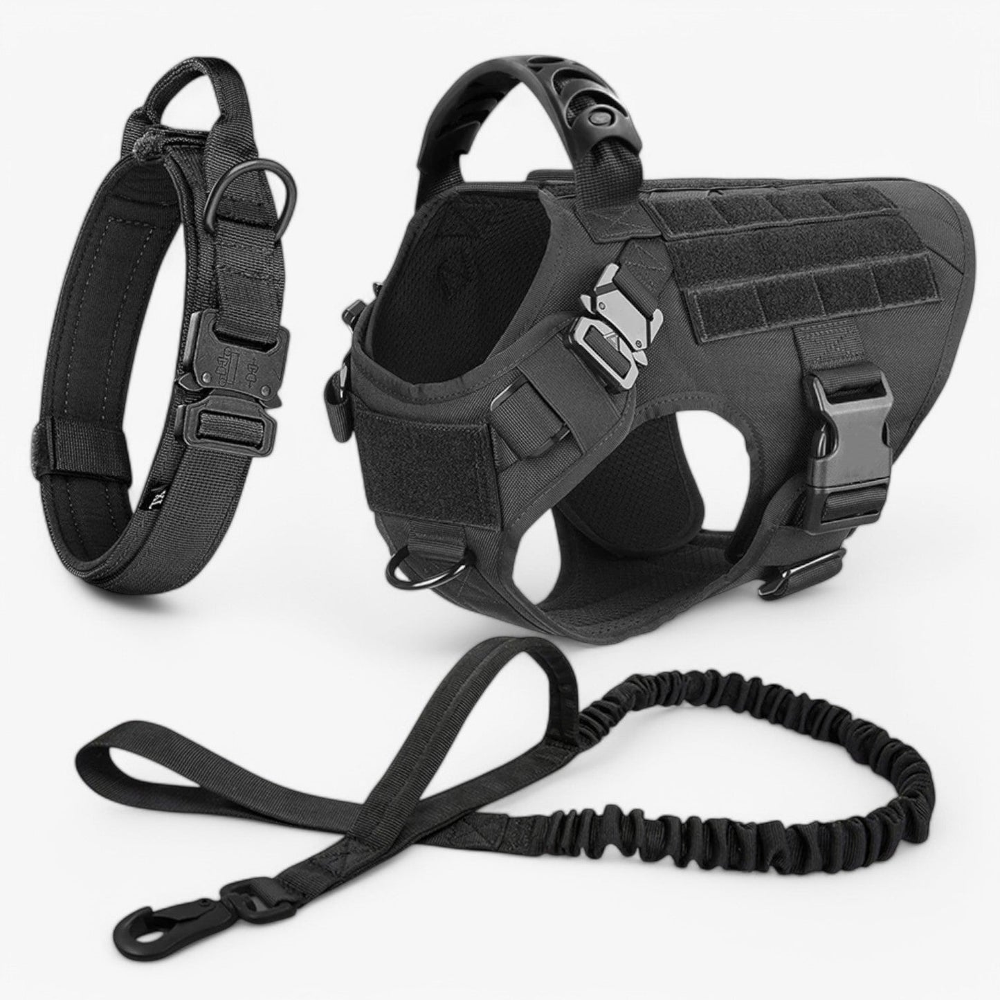 Dog Harness Tactical Vest Adjustable Nylon Training Control