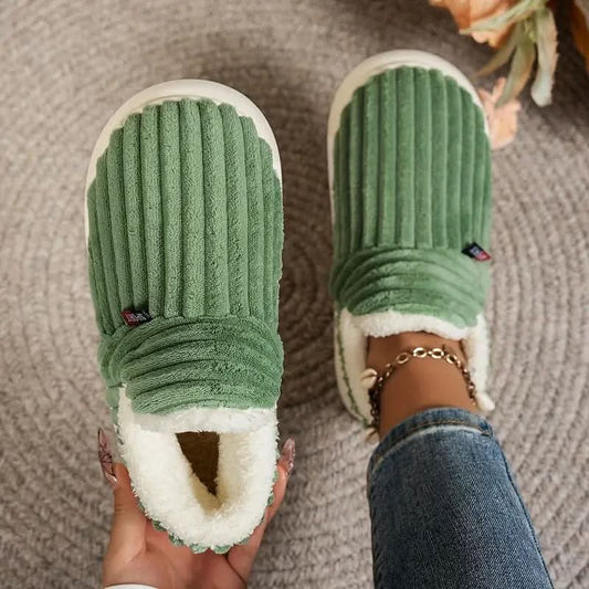 House Slippers Womens Mens Warm Fleece Indoor Winter Shoes