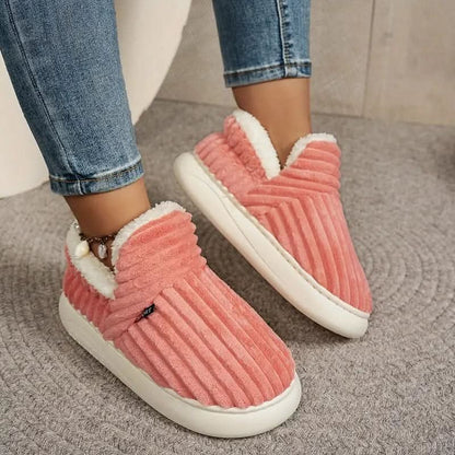 House Slippers Womens Mens Warm Fleece Indoor Winter Shoes