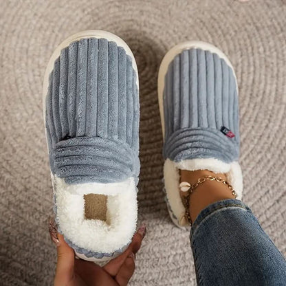 House Slippers Womens Mens Warm Fleece Indoor Winter Shoes