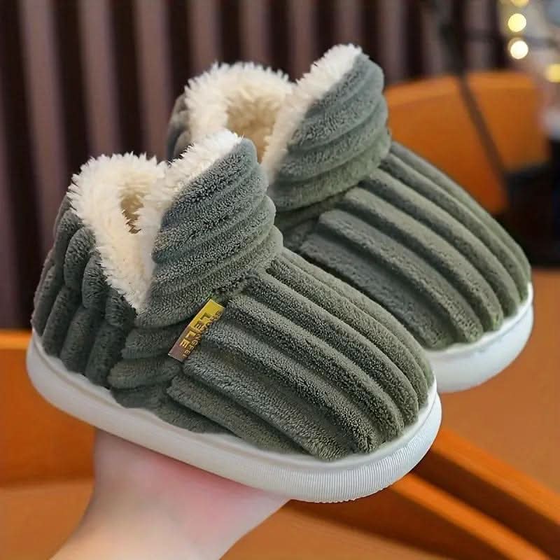 House Slippers Womens Mens Warm Fleece Indoor Winter Shoes