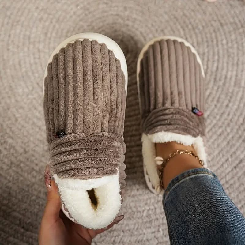 House Slippers Womens Mens Warm Fleece Indoor Winter Shoes