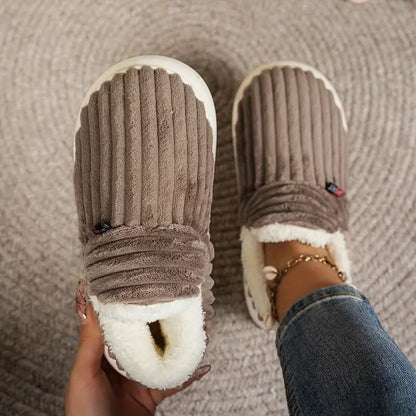 House Slippers Womens Mens Warm Fleece Indoor Winter Shoes