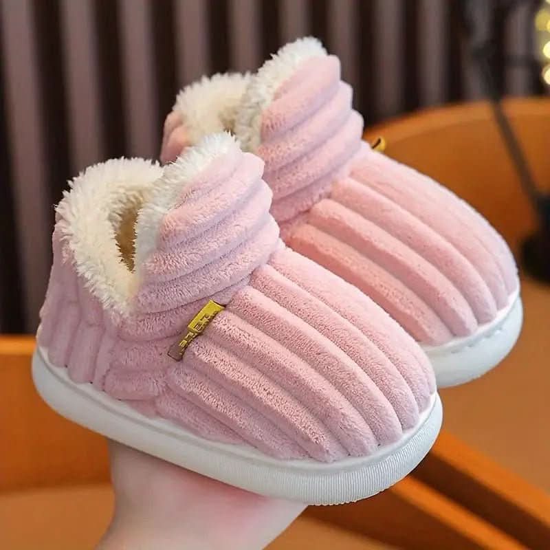 House Slippers Womens Mens Warm Fleece Indoor Winter Shoes