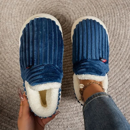 House Slippers Womens Mens Warm Fleece Indoor Winter Shoes