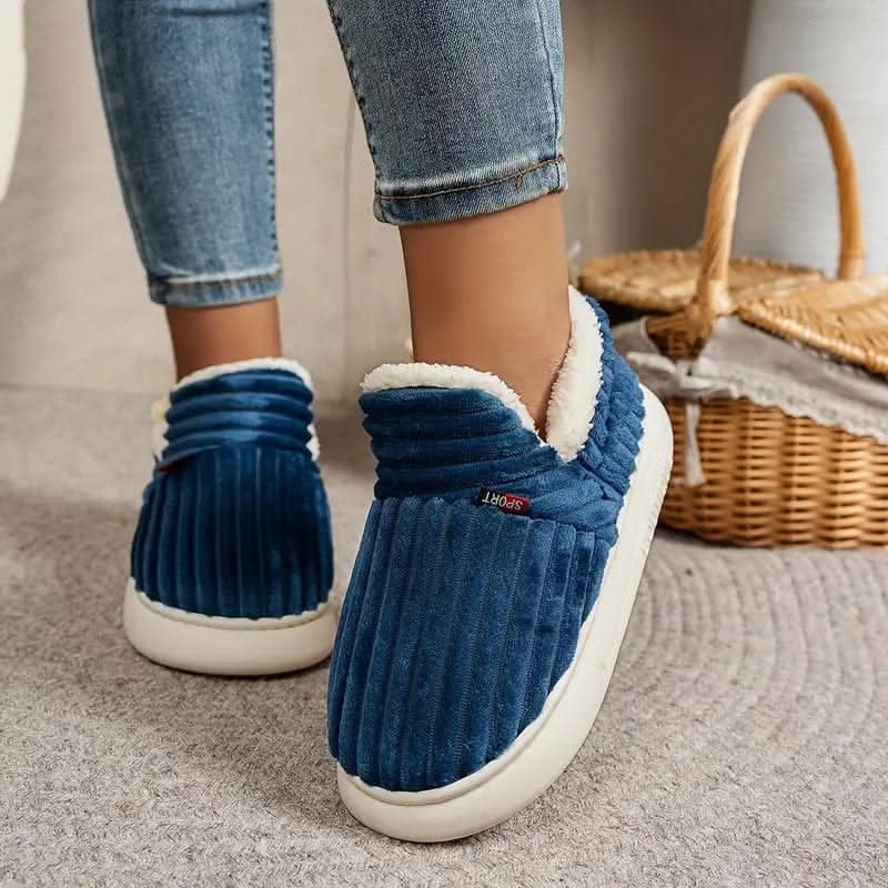 House Slippers Womens Mens Warm Fleece Indoor Winter Shoes
