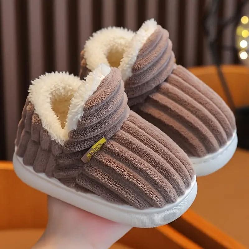 House Slippers Womens Mens Warm Fleece Indoor Winter Shoes