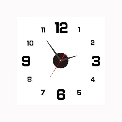 Silent Wall Clock | Gradient Gold Digital Design