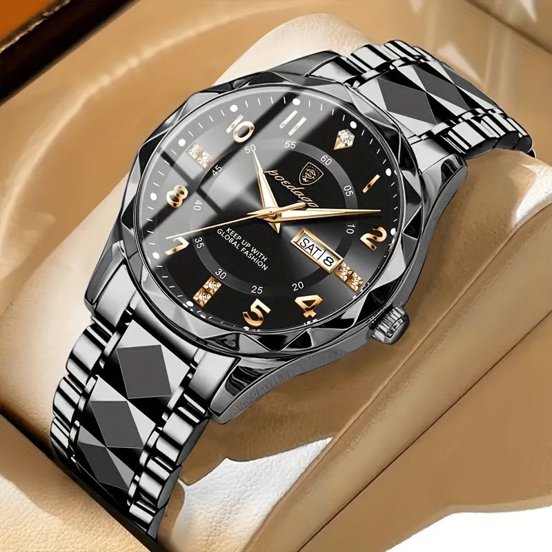 Men's Sports Watch | Blue Dial Stainless Steel Two-Tone