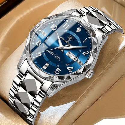 Men's Sports Watch | Blue Dial Stainless Steel Two-Tone