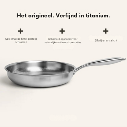 Titanium Frying Pan | Hammered Non-Stick PFAS-Free Induction