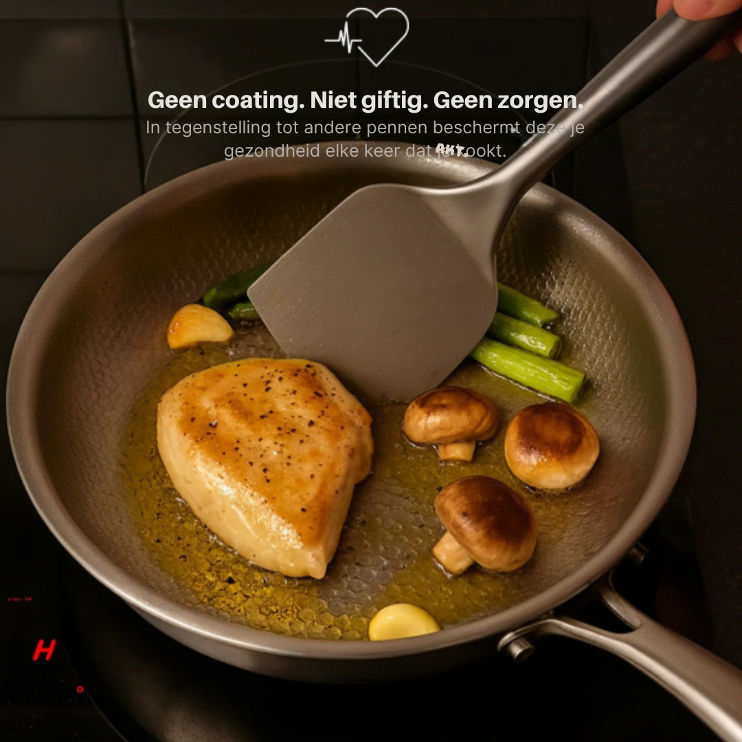 Titanium Frying Pan | Hammered Non-Stick PFAS-Free Induction