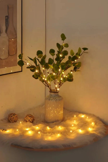LED blossom branch lights | Warm floral table décor