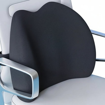 Lumbar Support Pillow Office Chair Back Cushion Mesh Cover