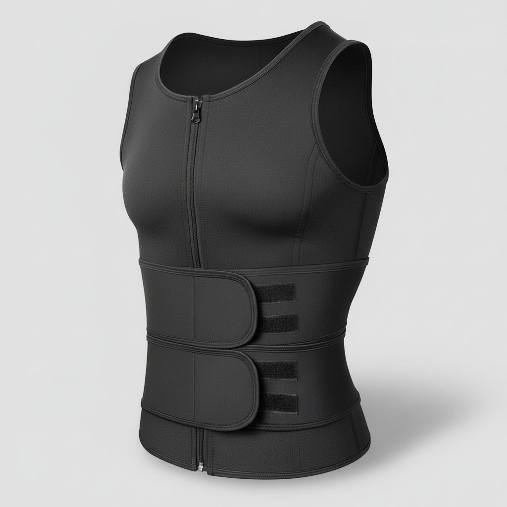 Mens Neoprene Sauna Vest Slim Weight Training Gear