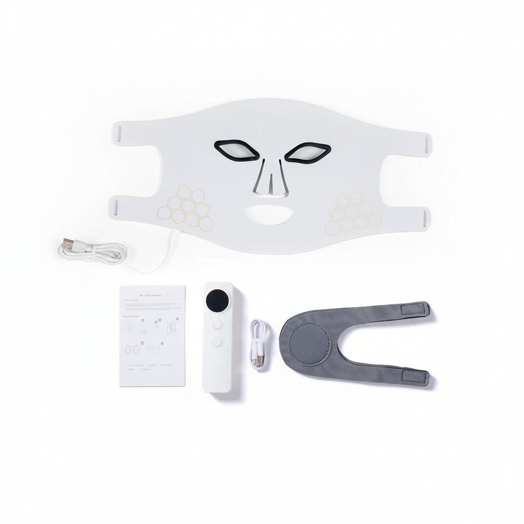 Rechargeable Red Light Therapy Mask LED Skincare Device