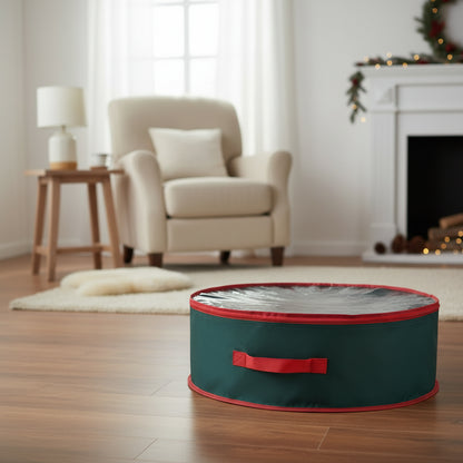 Christmas Wreath Storage Bag Garland Container Clear