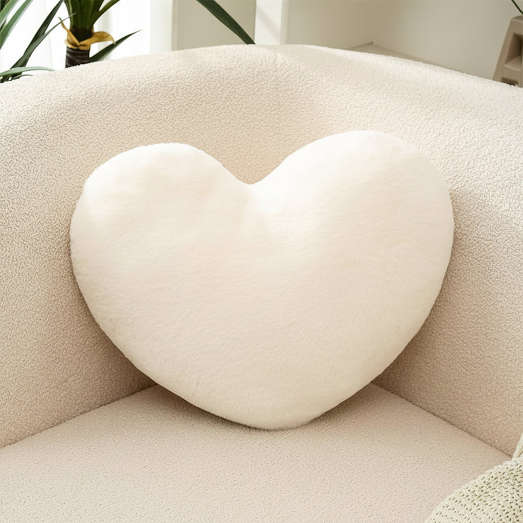 Soft Heart Shaped Plush Pillow Valentines Day Gift Women