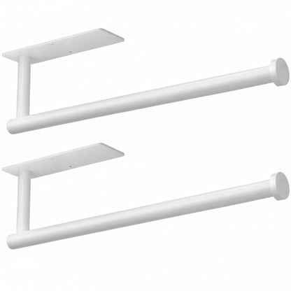 Paper Towel Holder Wall Mounted Rack Self Adhesive Drill