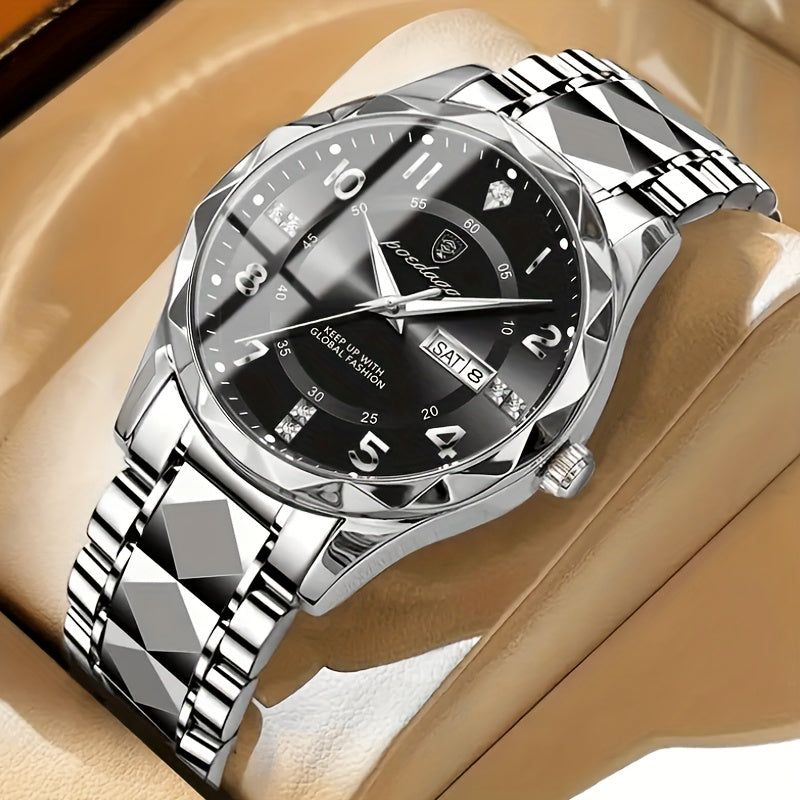 Mens Watch Titanium Sport Digital Quartz Chronograph