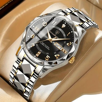 Mens Watch Titanium Sport Digital Quartz Chronograph
