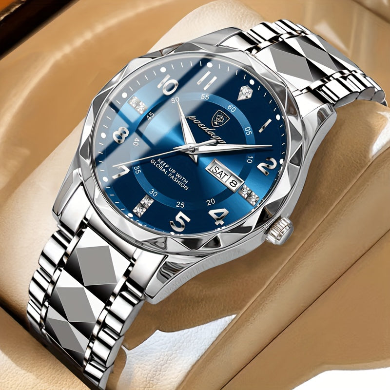 Mens Watch Titanium Sport Digital Quartz Chronograph