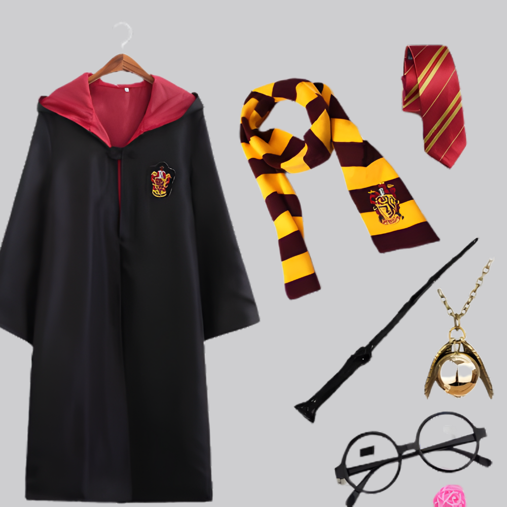 Wizard Costume Complete Set Cloak Accessories