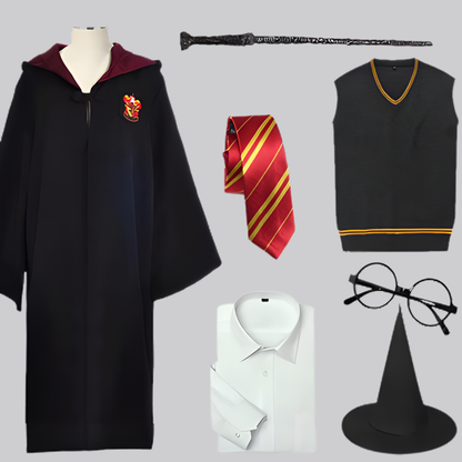 Wizard Costume Complete Set Cloak Accessories