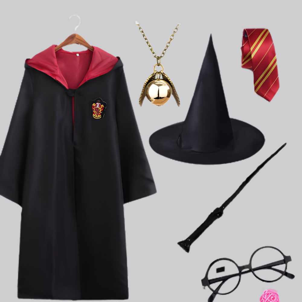 Wizard Costume Complete Set Cloak Accessories