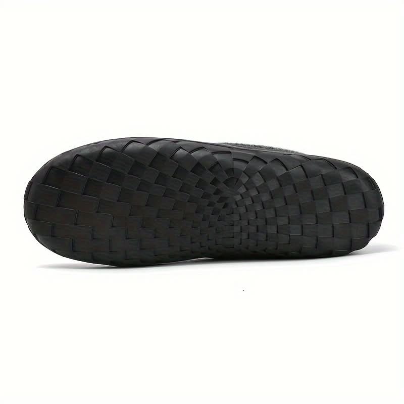Mens Slippers Wool Warm Indoor House Loafer Shoes