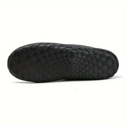 Mens Slippers Wool Warm Indoor House Loafer Shoes