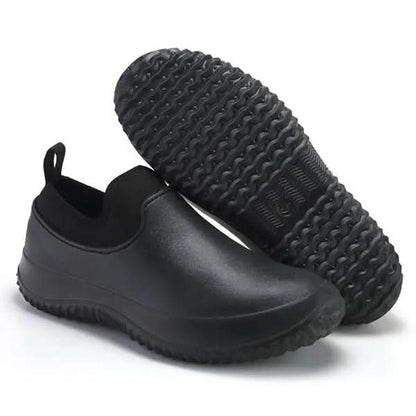 Work Shoes Slip Resistant Waterproof Slip-On Safety Work Sneakers