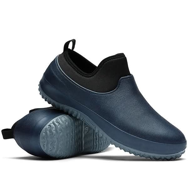 Work Shoes Slip Resistant Waterproof Slip-On Safety Work Sneakers