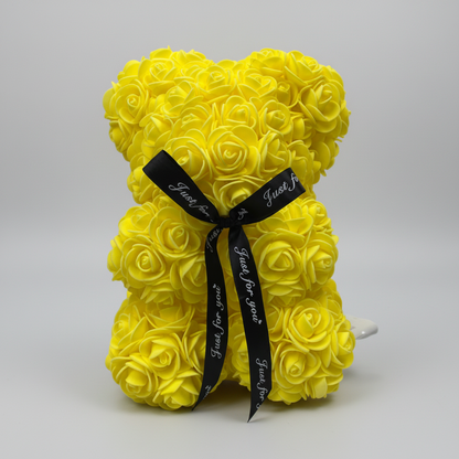 Roses Bear Shaped Figure Romantic Gift Her