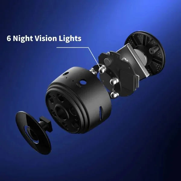 Wireless Backup Camera for RV Trailer with 360° Rotating Mount and Night Vision