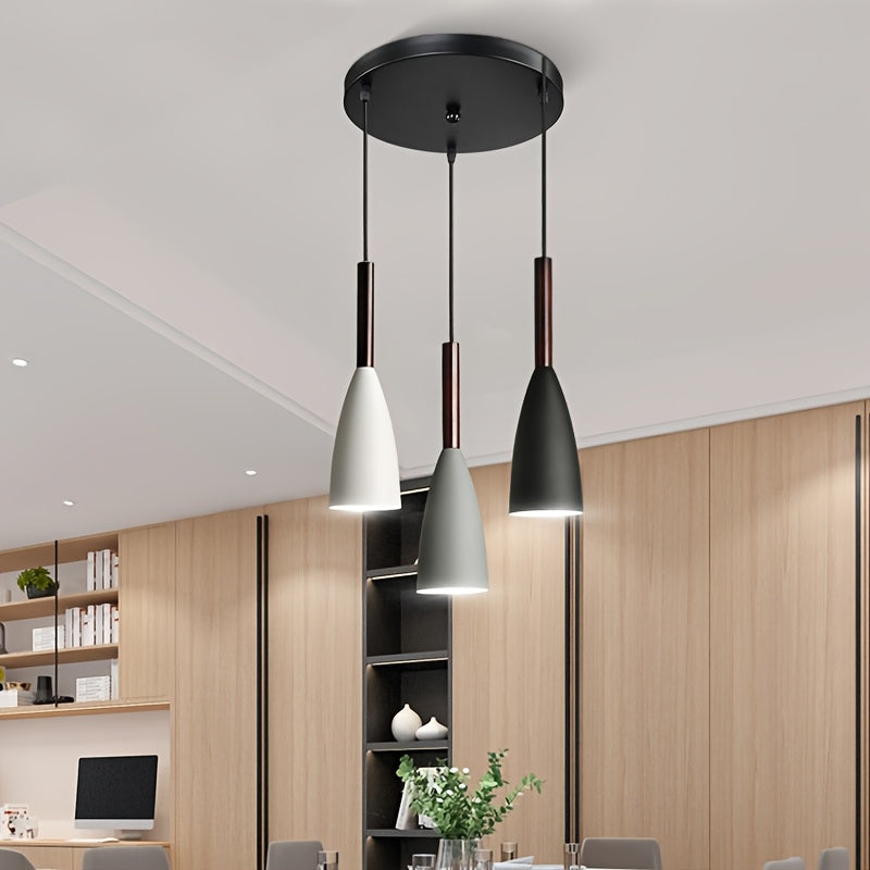 Nordic 3-Head Pendant Iron Chandelier | Modern Dining Room Ceiling Light