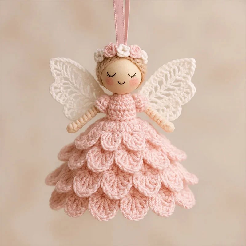 Crochet Kit DIY Craft Angel Ornament Handmade Decorative Set