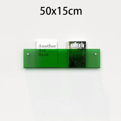 Acrylic Magazine Holder | Wall-Mounted Floating Shelf