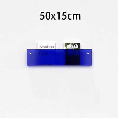 Acrylic Magazine Holder | Wall-Mounted Floating Shelf