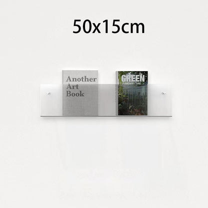 Acrylic Magazine Holder | Wall-Mounted Floating Shelf