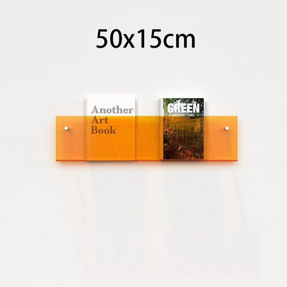 Acrylic Magazine Holder | Wall-Mounted Floating Shelf