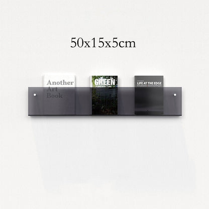 Acrylic Magazine Holder | Wall-Mounted Floating Shelf